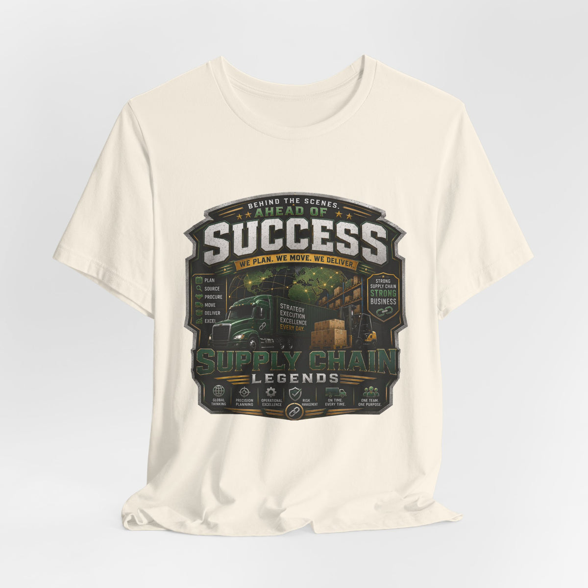 Supply Chain Legends T-Shirt — “Don’t Follow the Chain. They Run It.” Graphic Tee