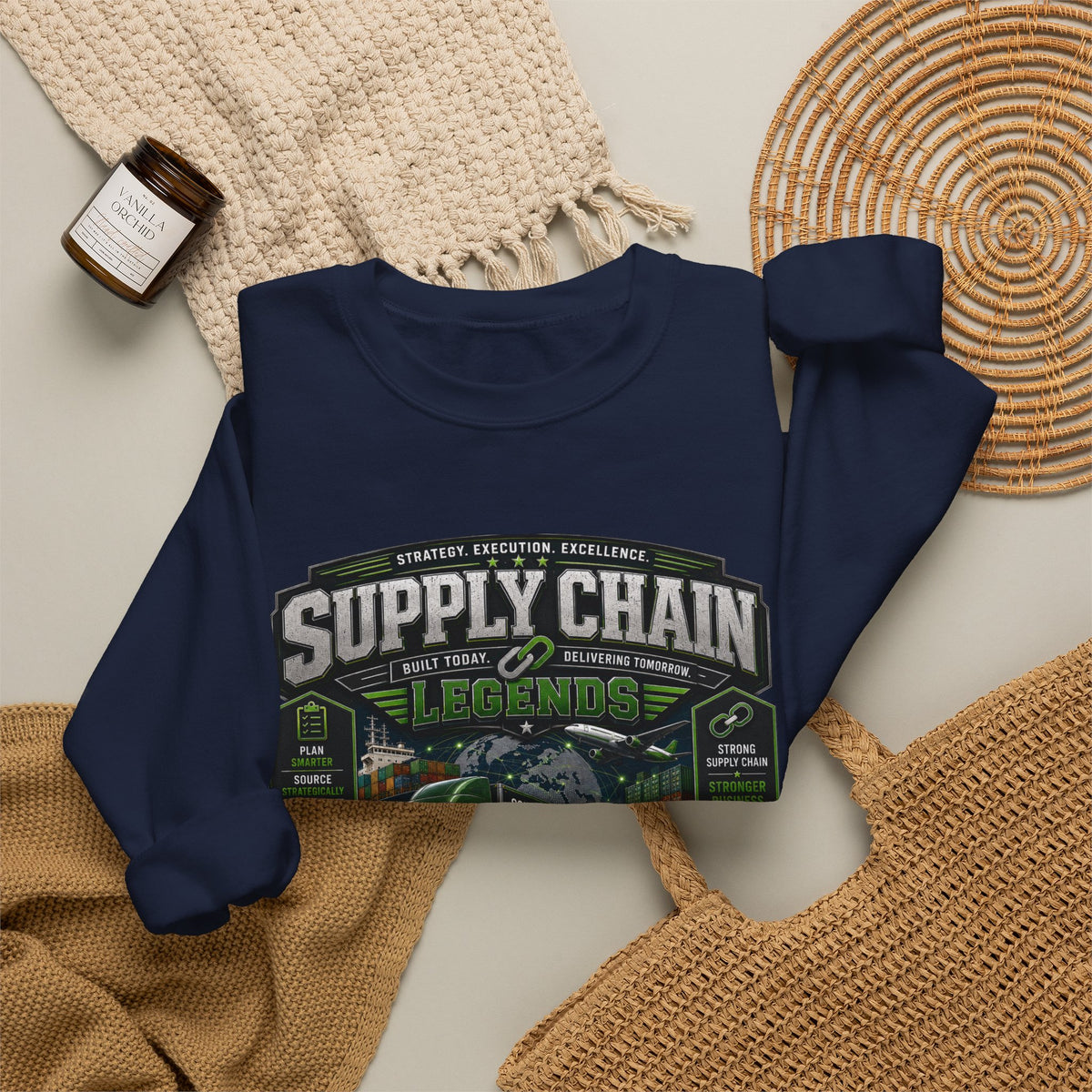 Supply Chain Legends— Supply Chain Management Gift Crewneck Sweatshirt