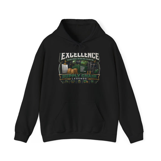 Excellence Supply Chain Hoodie — 'Excellence' Logistics & Supply Chain Manager Sweatshirt