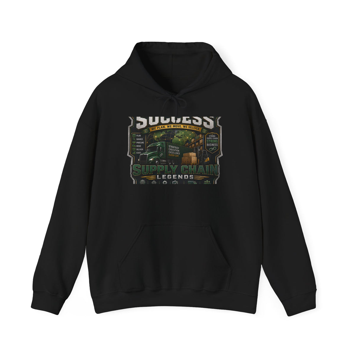 Success Supply Co. Hoodie — Vintage Barbershop & Legends Graphic Hooded Sweatshirt