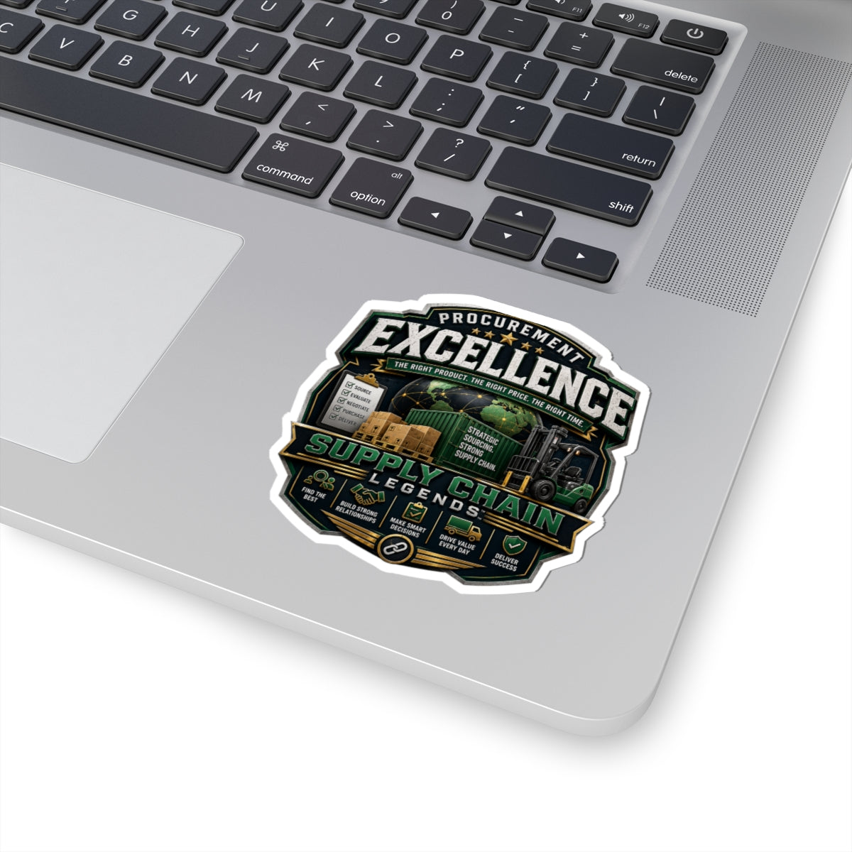 Procurement Excellence Supply Chain Sticker — 'Supply Chain Legends' Kiss-Cut Sticker