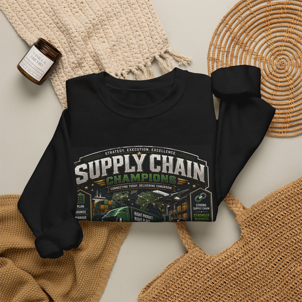 Supply Chain Legends  Supply Chain Management Gift Crewneck Sweatshirt
