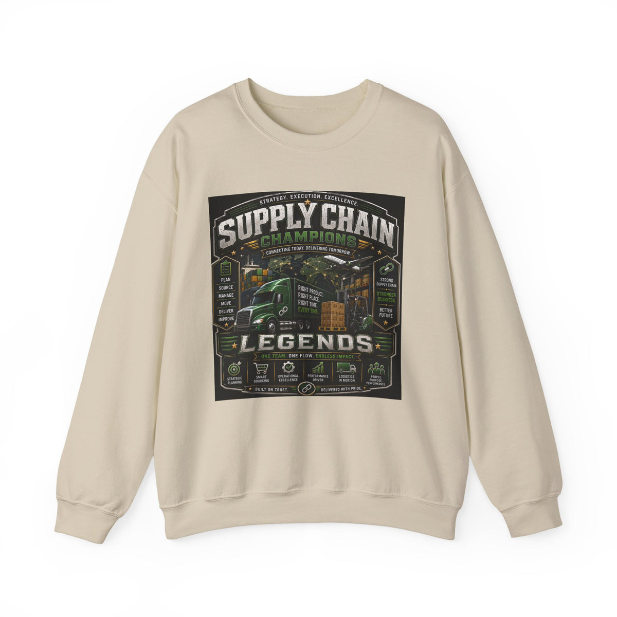 Supply Chain Legends  Supply Chain Management Gift Crewneck Sweatshirt
