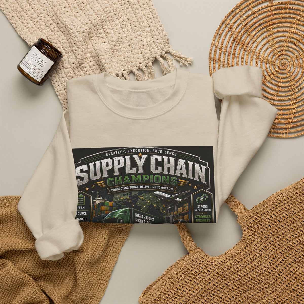 Supply Chain Legends  Supply Chain Management Gift Crewneck Sweatshirt