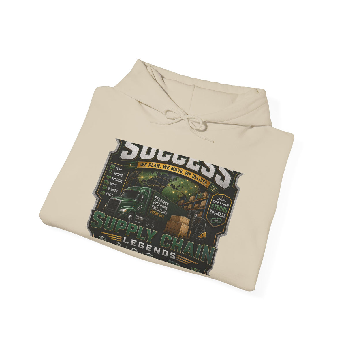 Success Supply Co. Hoodie — Vintage Barbershop & Legends Graphic Hooded Sweatshirt