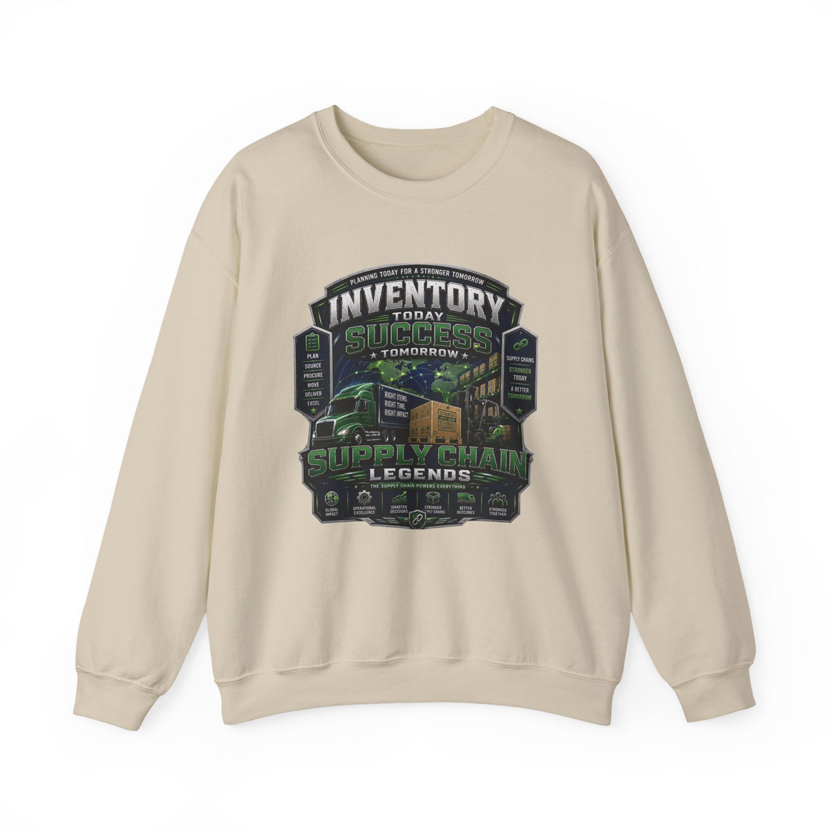 Supply Chain Legends— Supply Chain Management Gift Crewneck Sweatshirt