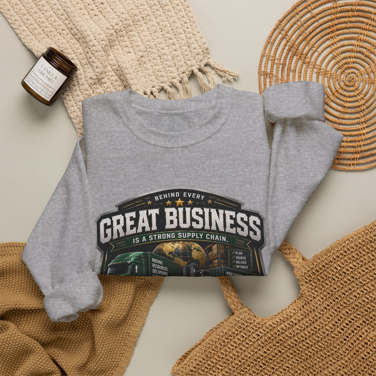 Supply Chain Legends Sweatshirt — “Great Business” Trucking Crewneck