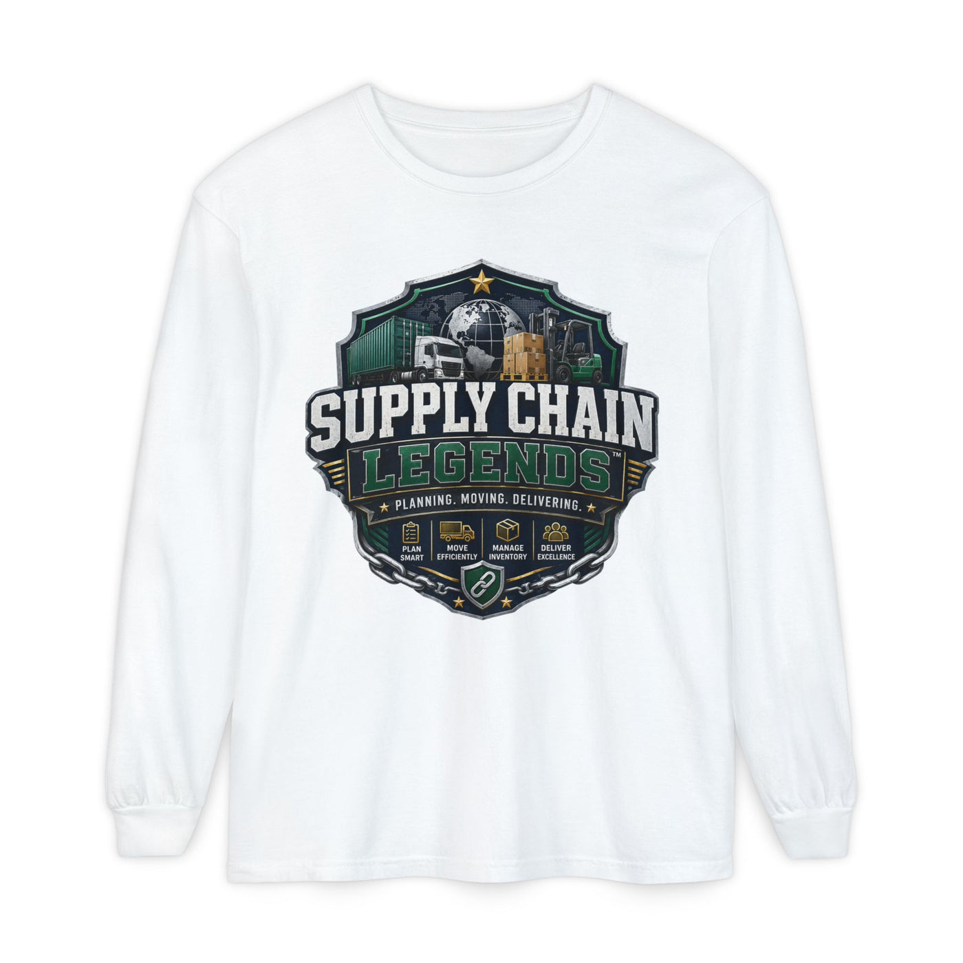 Unisex Garment-dyed Long Sleeve T-Shirt