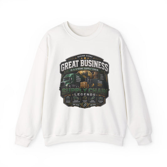Supply Chain Legends Sweatshirt — “Great Business” Trucking Crewneck