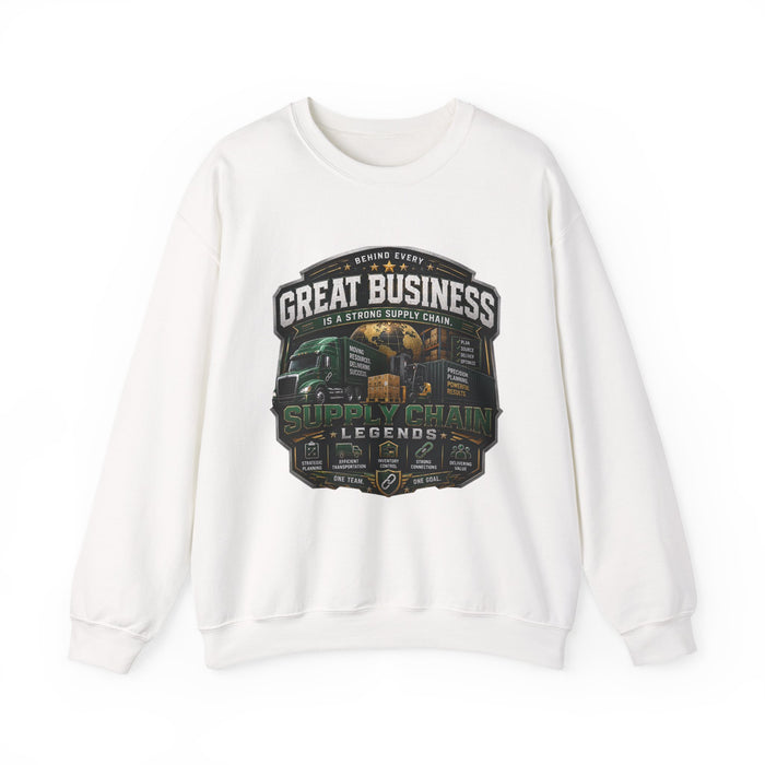 Supply Chain Legends Sweatshirt — “Great Business” Trucking Crewneck