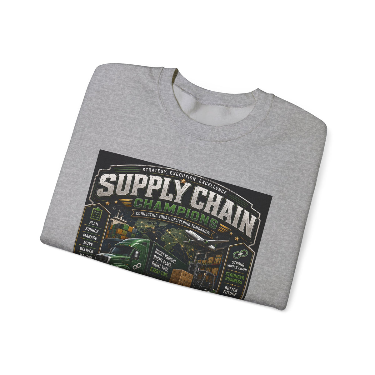 Supply Chain Legends  Supply Chain Management Gift Crewneck Sweatshirt