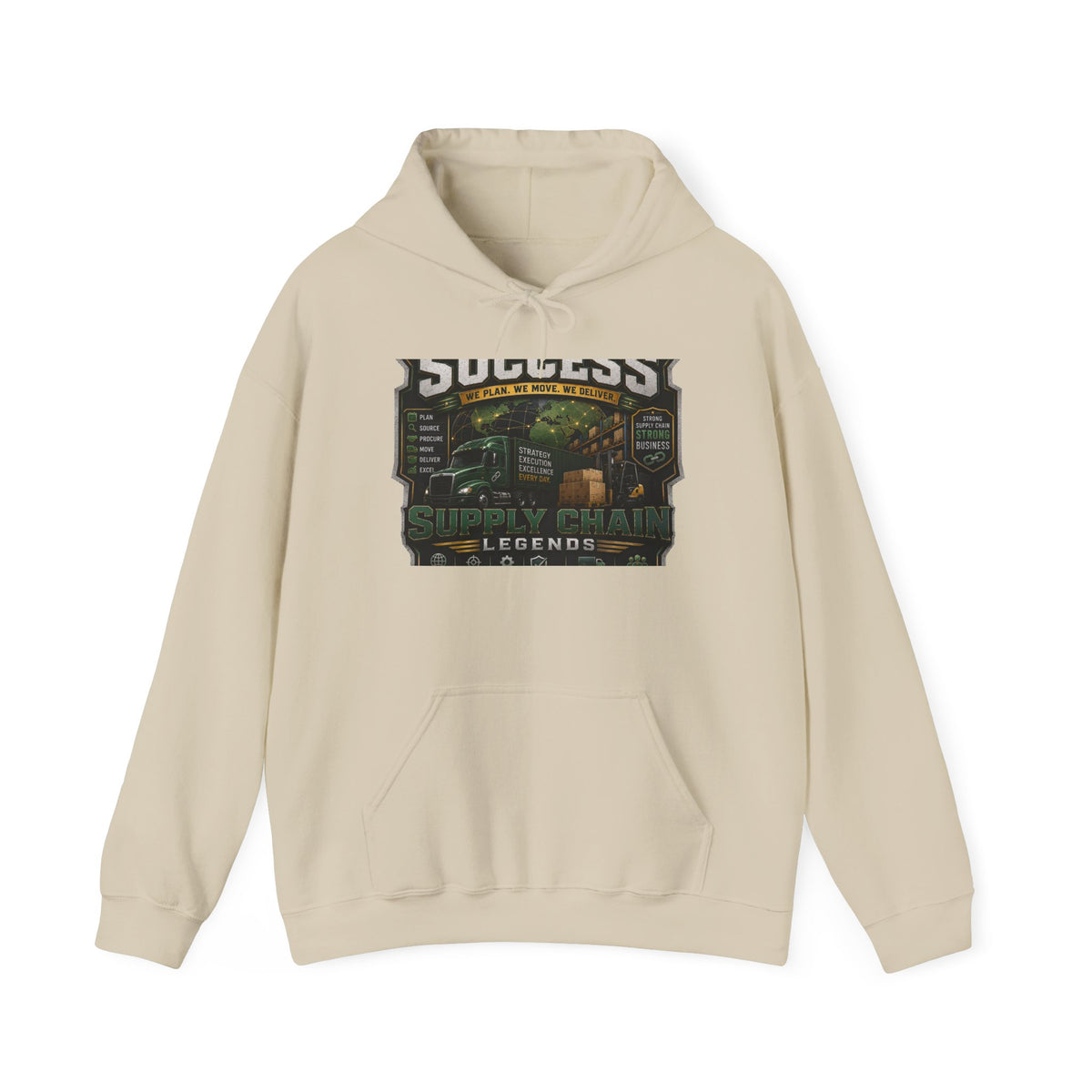 Success Supply Co. Hoodie — Vintage Barbershop & Legends Graphic Hooded Sweatshirt