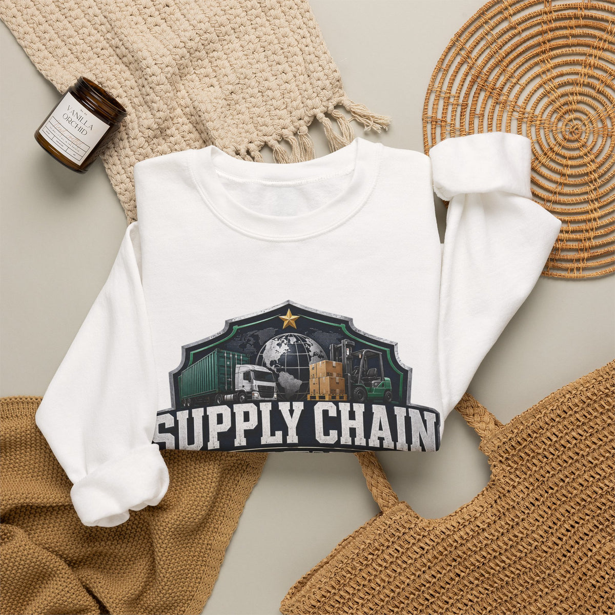 Supply Chain Legends Crewneck Sweatshirt — Supply Chain Manager Gift, Logistics & Warehousing Shirt