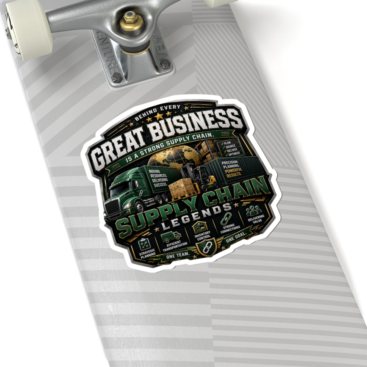 Supply Chain Legends Sticker — "Great Business" Trucking & Logistics Kiss-Cut Sticker