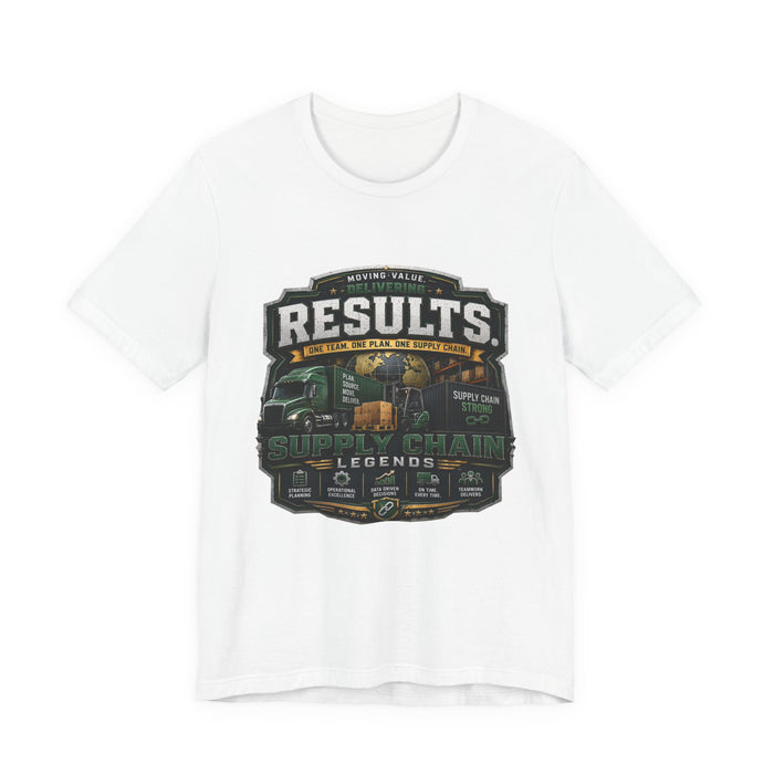 Supply Chain Results Truck Tee — "Results" Logistics & Trucking Shirt
