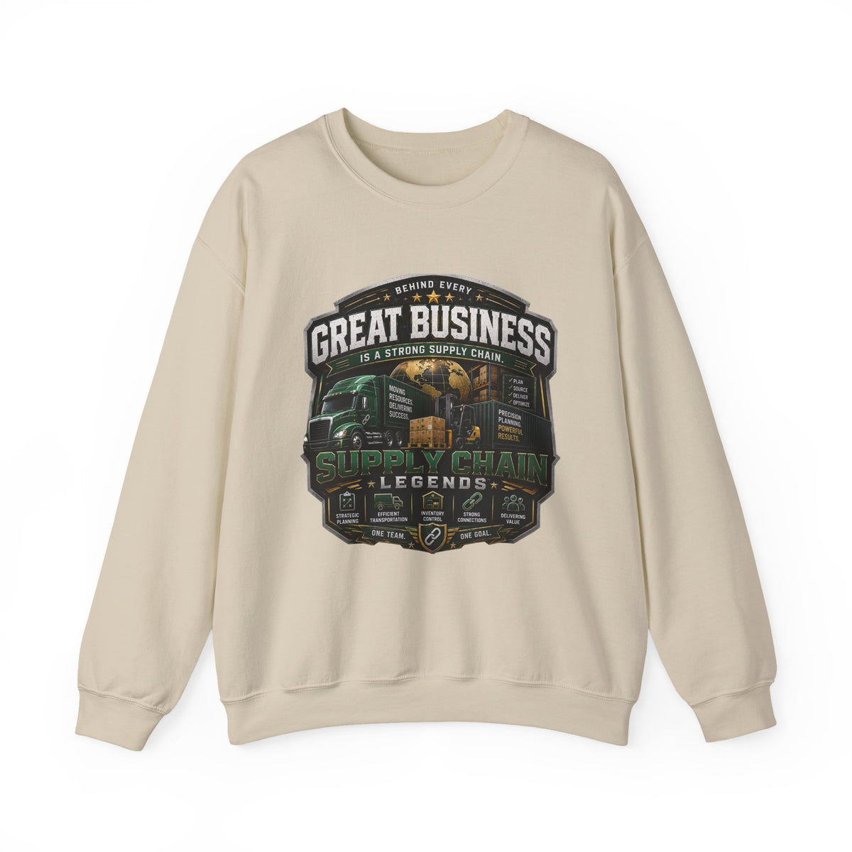 Supply Chain Legends Sweatshirt — “Great Business” Trucking Crewneck