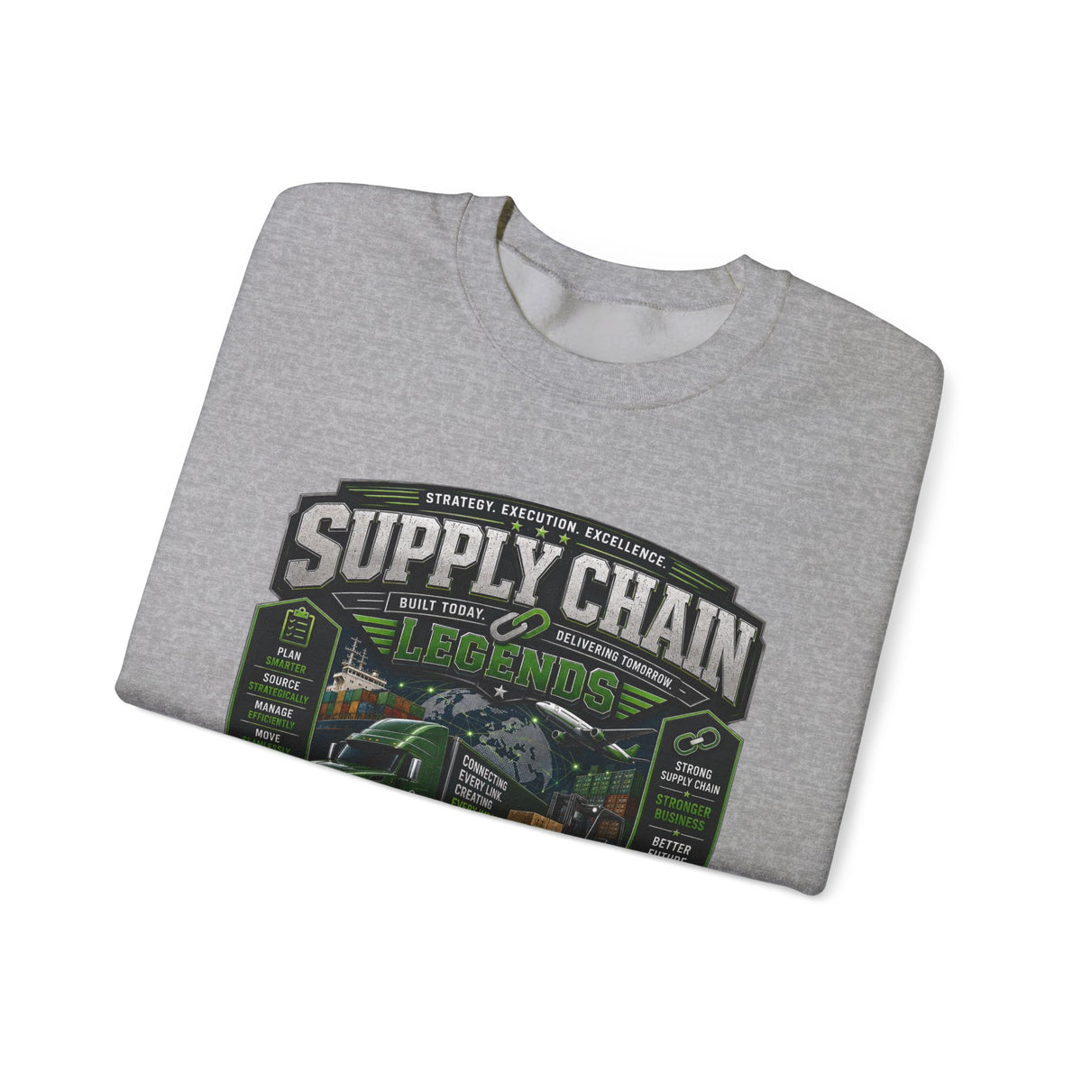Supply Chain Legends— Supply Chain Management Gift Crewneck Sweatshirt