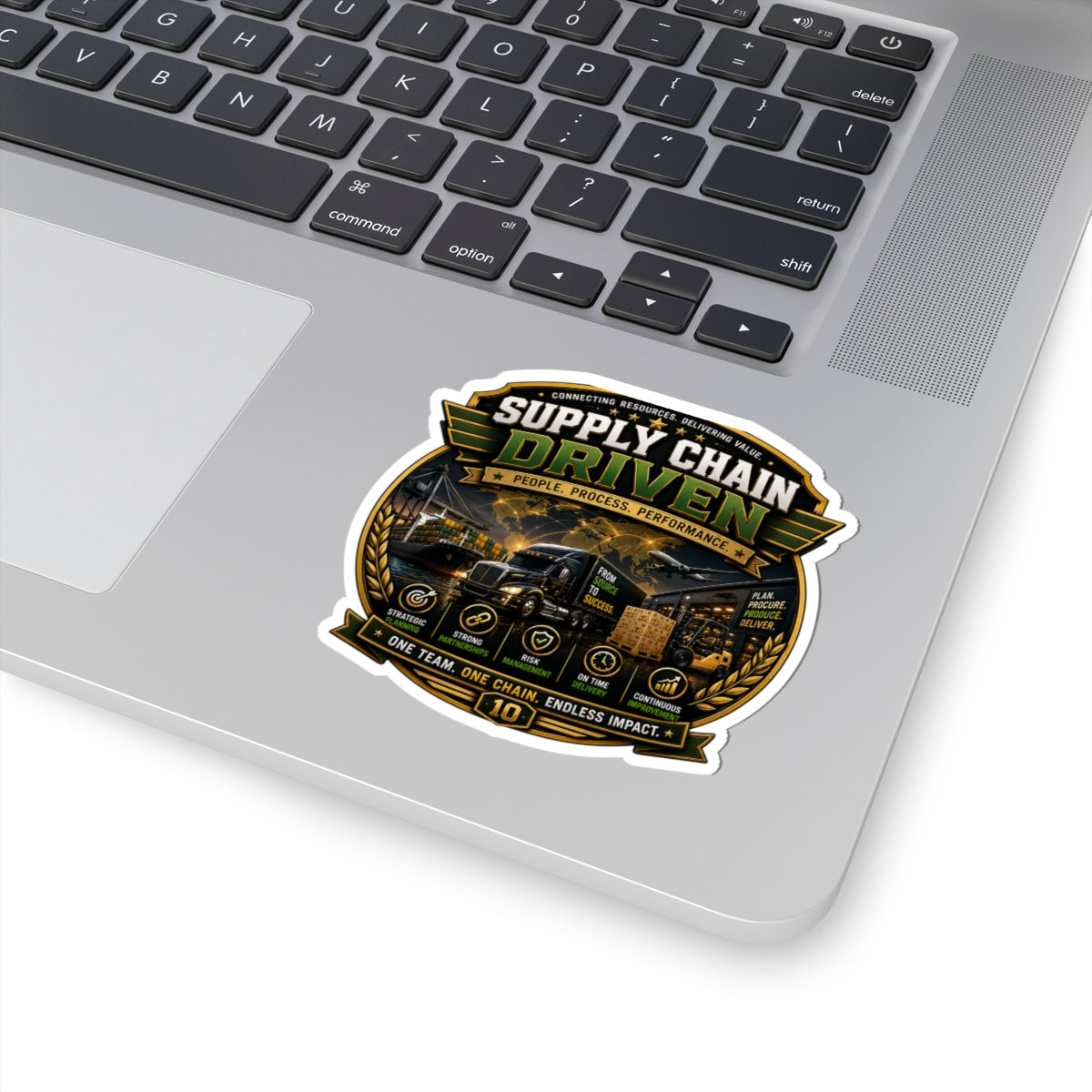 Supply Chain Legends Kiss-Cut Vinyl Sticker — Logistics & Trucking Decal