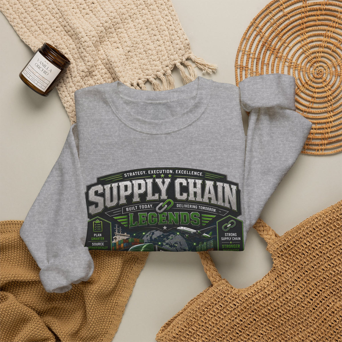 Supply Chain Legends— Supply Chain Management Gift Crewneck Sweatshirt