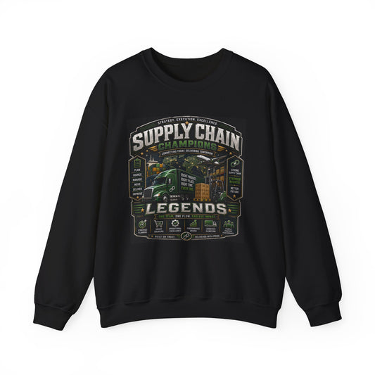 Supply Chain Legends  Supply Chain Management Gift Crewneck Sweatshirt