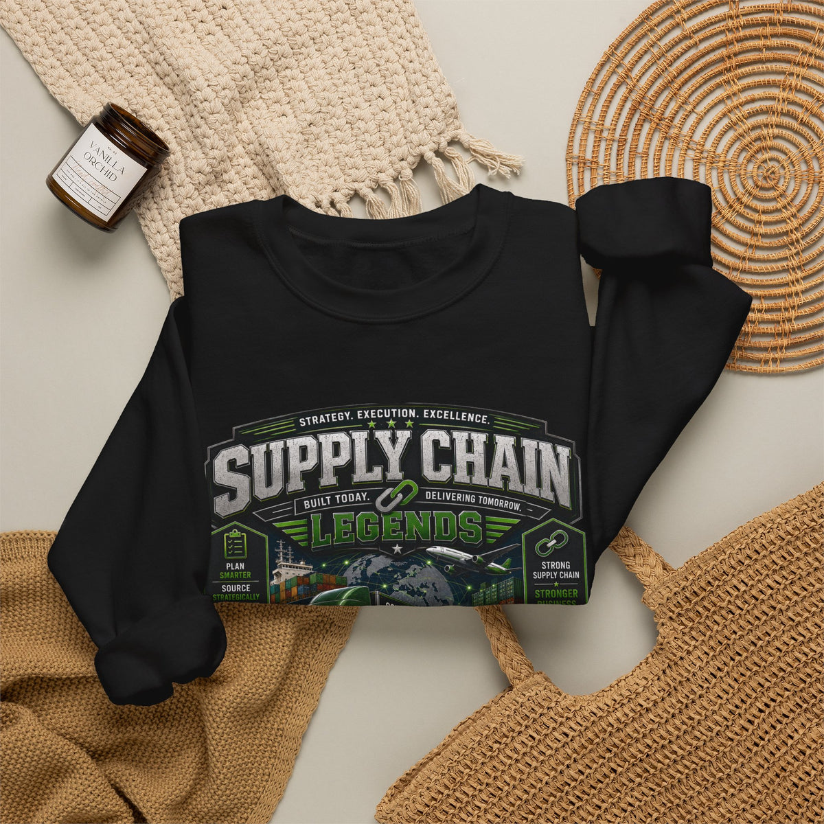 Supply Chain Legends— Supply Chain Management Gift Crewneck Sweatshirt