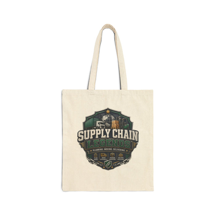 Supply Chain Legend Canvas Tote Bag — Funny Logistics Gift
