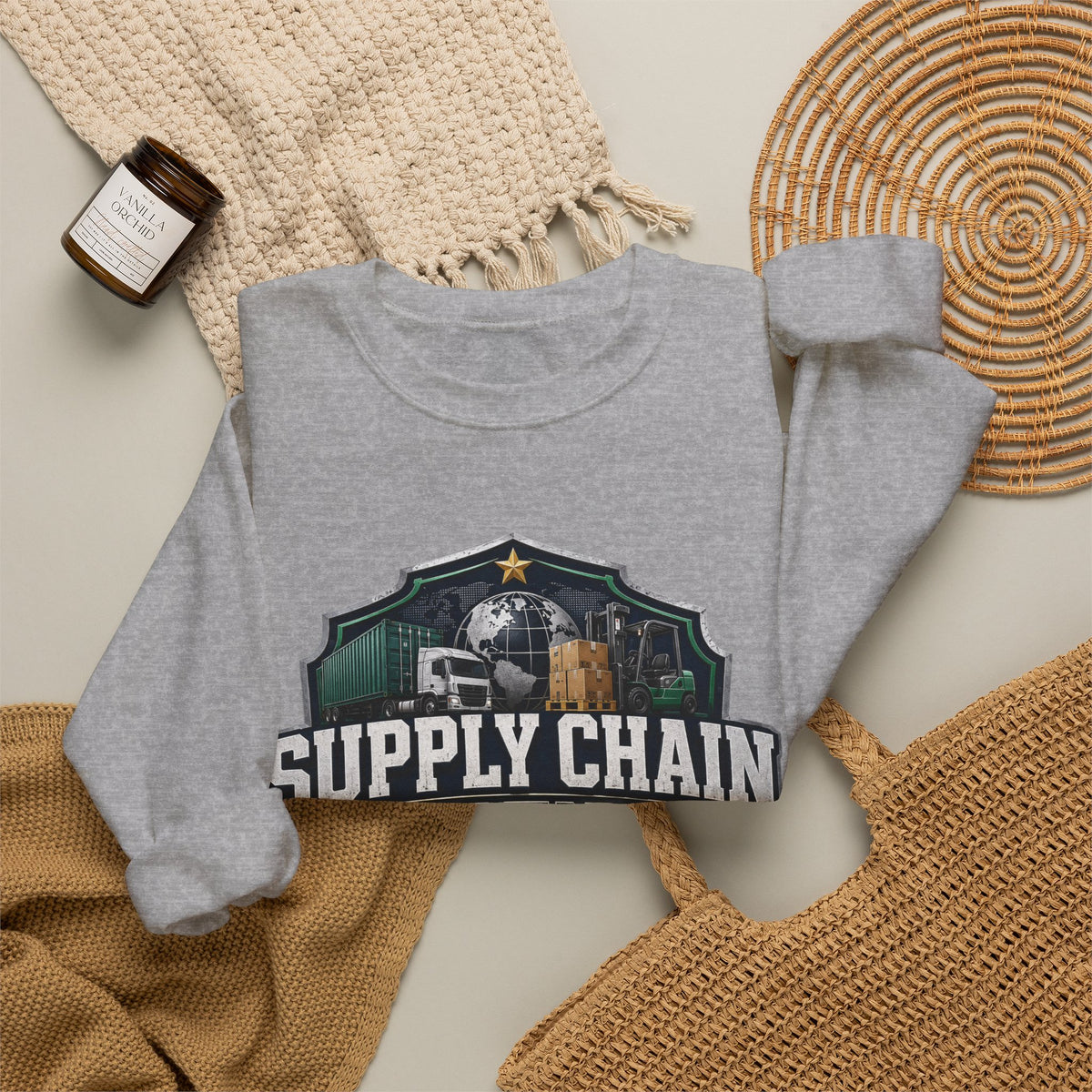 Supply Chain Legends Crewneck Sweatshirt — Supply Chain Manager Gift, Logistics & Warehousing Shirt