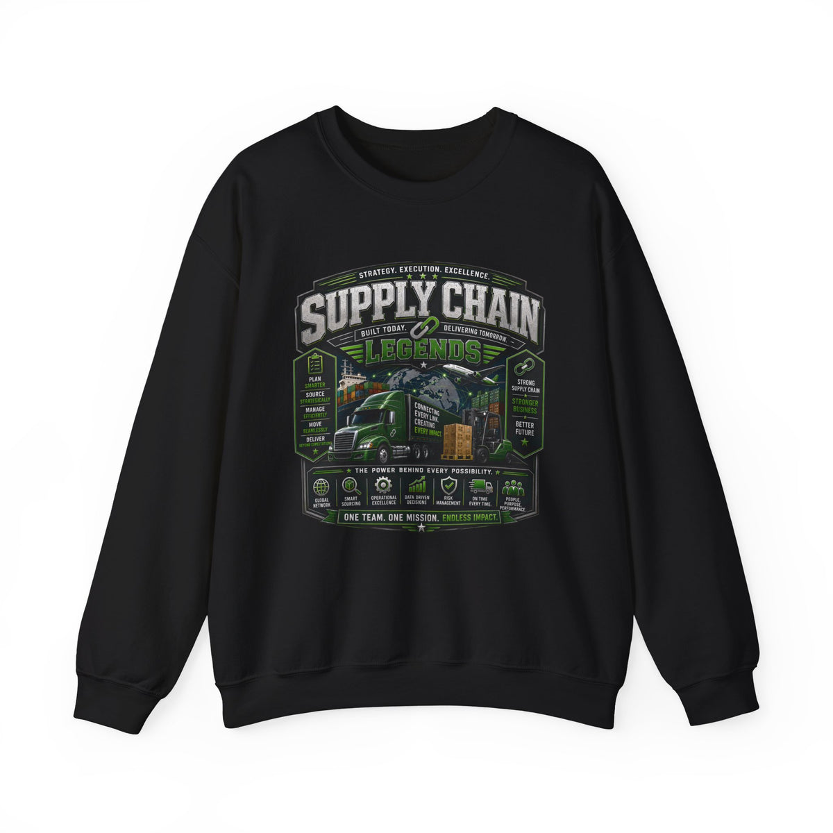 Supply Chain Legends— Supply Chain Management Gift Crewneck Sweatshirt