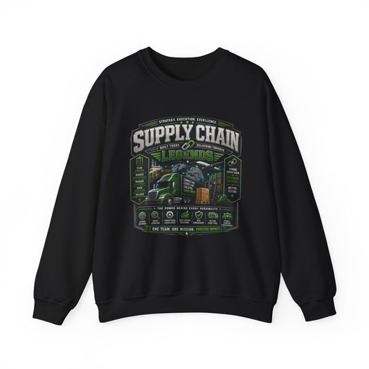Supply Chain Legends— Supply Chain Management Gift Crewneck Sweatshirt
