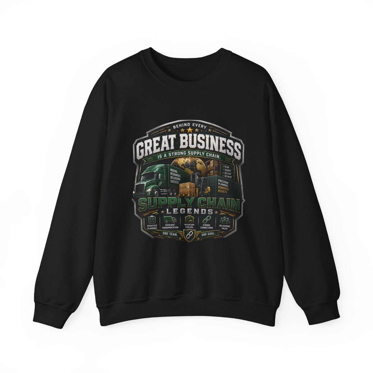 Supply Chain Legends Sweatshirt — “Great Business” Trucking Crewneck