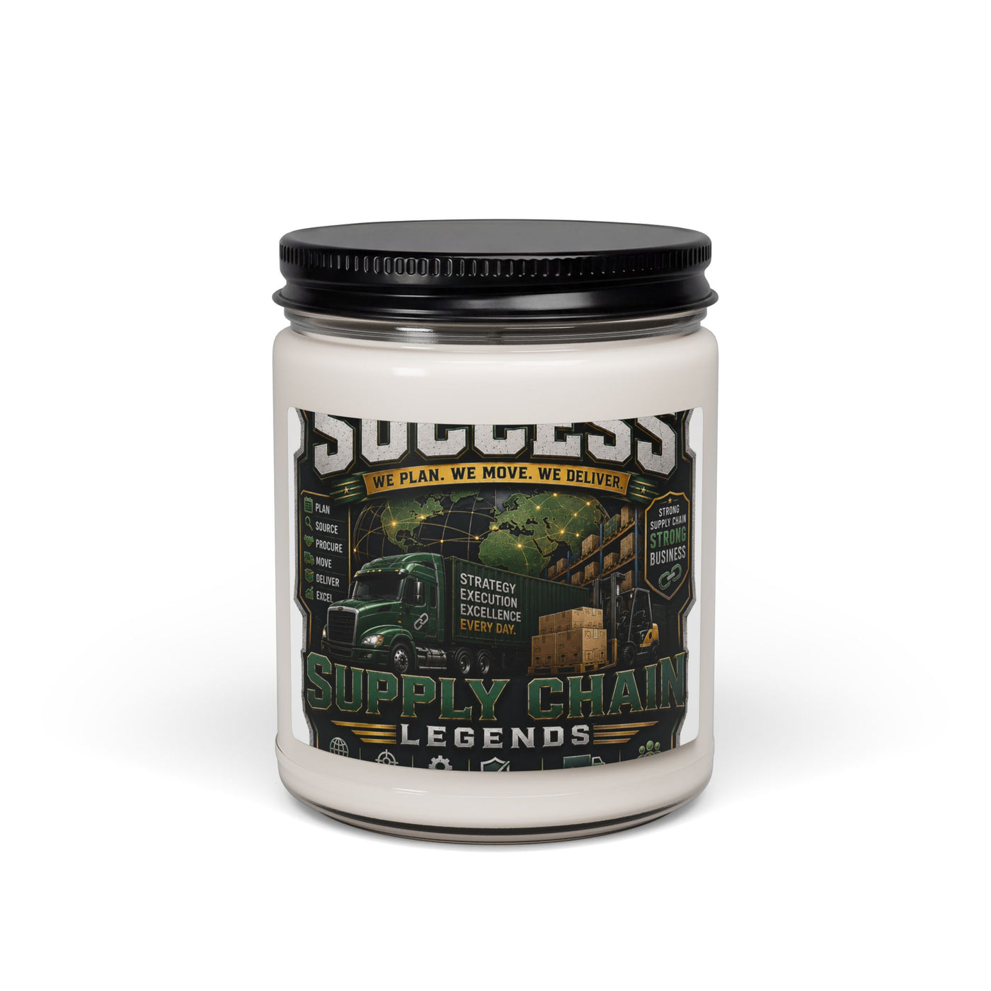 Supply Chain Legends Scented Soy Candle — 9oz Success & Logistics Gift