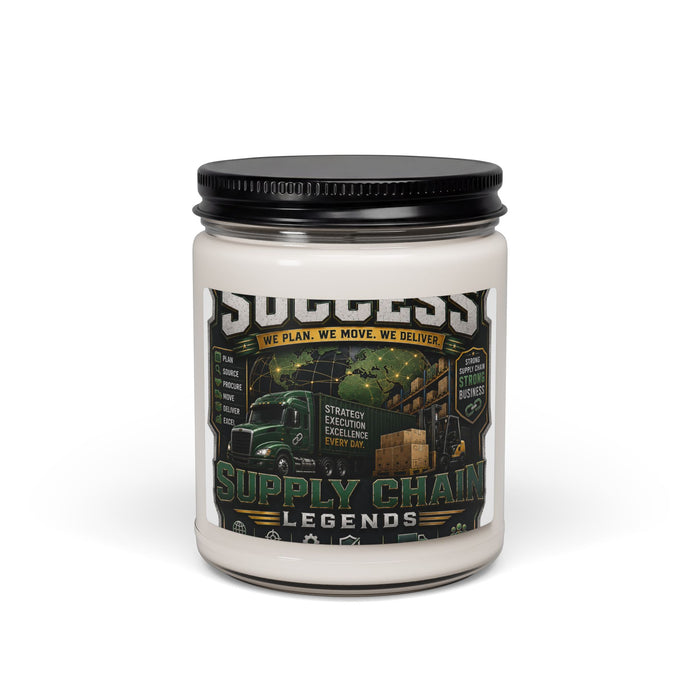 Supply Chain Legends Scented Soy Candle — 9oz Success & Logistics Gift