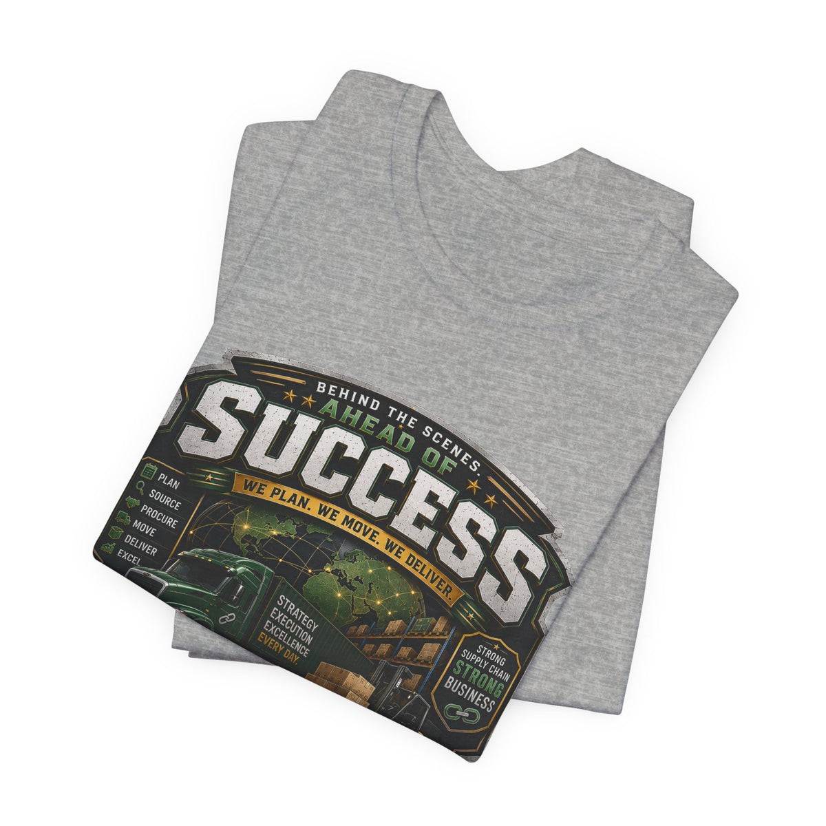 Supply Chain Legends Tee — “Success” Trucking Graphic T-Shirt