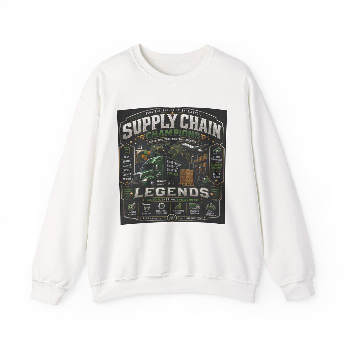 Supply Chain Legends  Supply Chain Management Gift Crewneck Sweatshirt