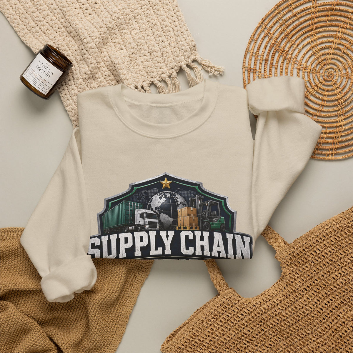 Supply Chain Legends Crewneck Sweatshirt — Supply Chain Manager Gift, Logistics & Warehousing Shirt