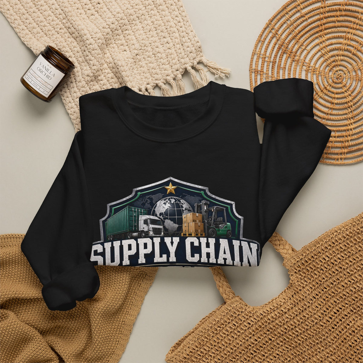 Supply Chain Legends Crewneck Sweatshirt — Supply Chain Manager Gift, Logistics & Warehousing Shirt
