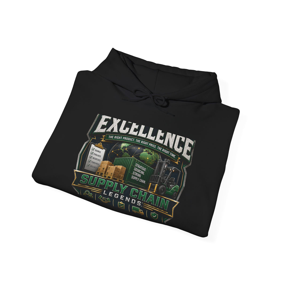 Excellence Supply Chain Hoodie — 'Excellence' Logistics & Supply Chain Manager Sweatshirt
