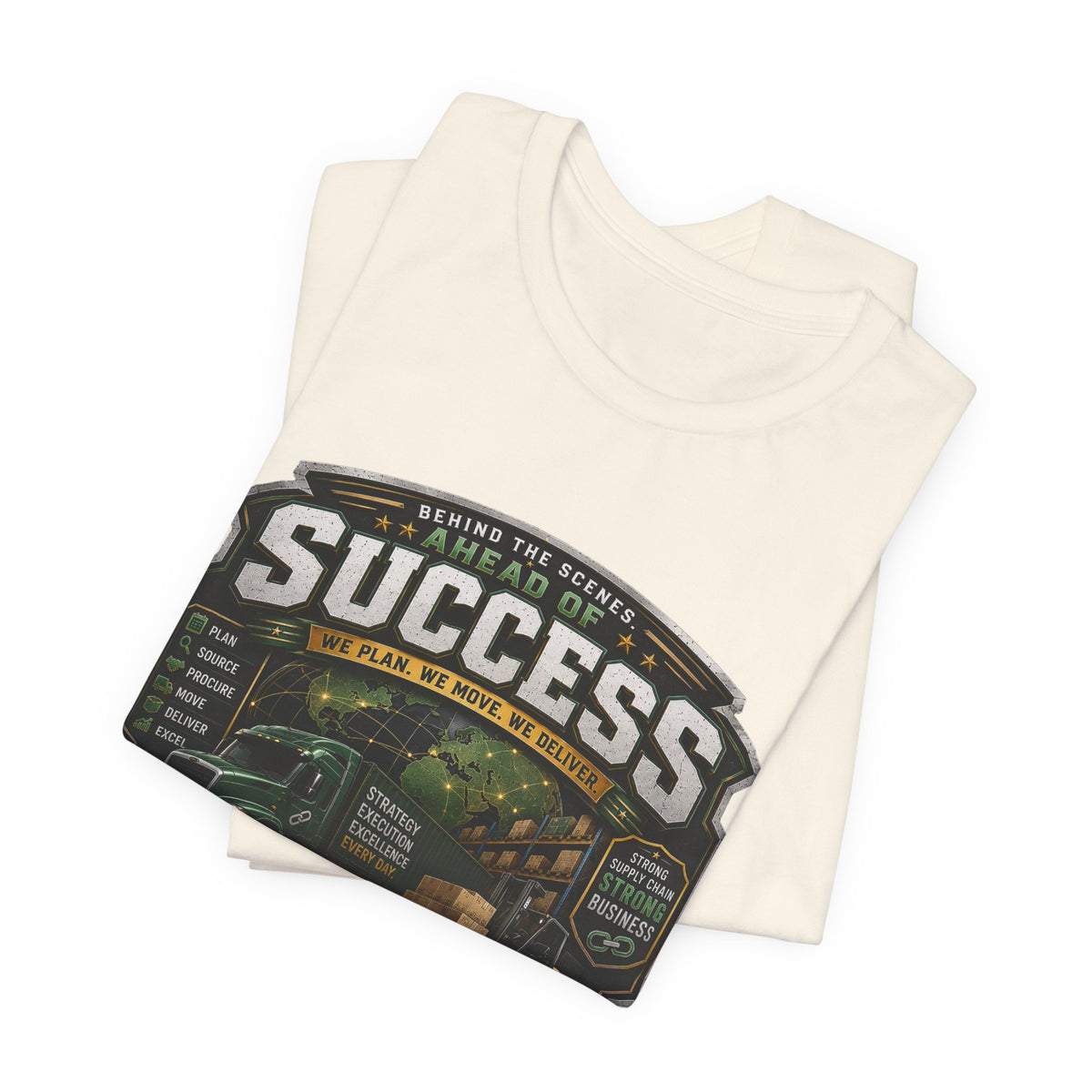 Supply Chain Legends Tee — “Success” Trucking Graphic T-Shirt