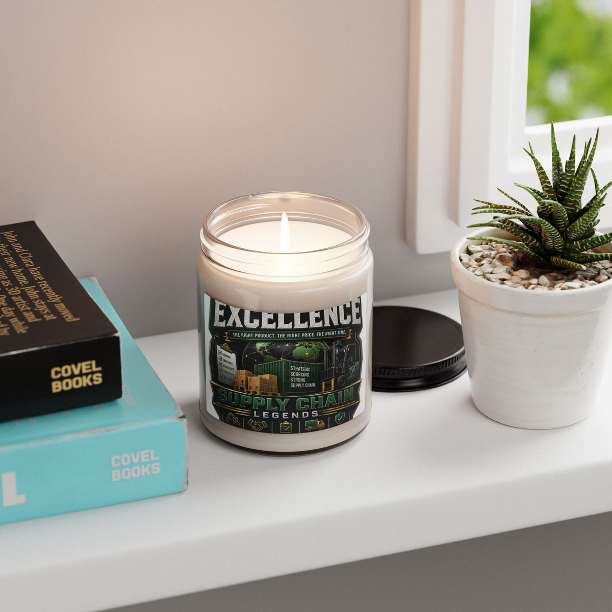 Supply Chain Legends "Excellence" Scented Soy Candle — 9oz