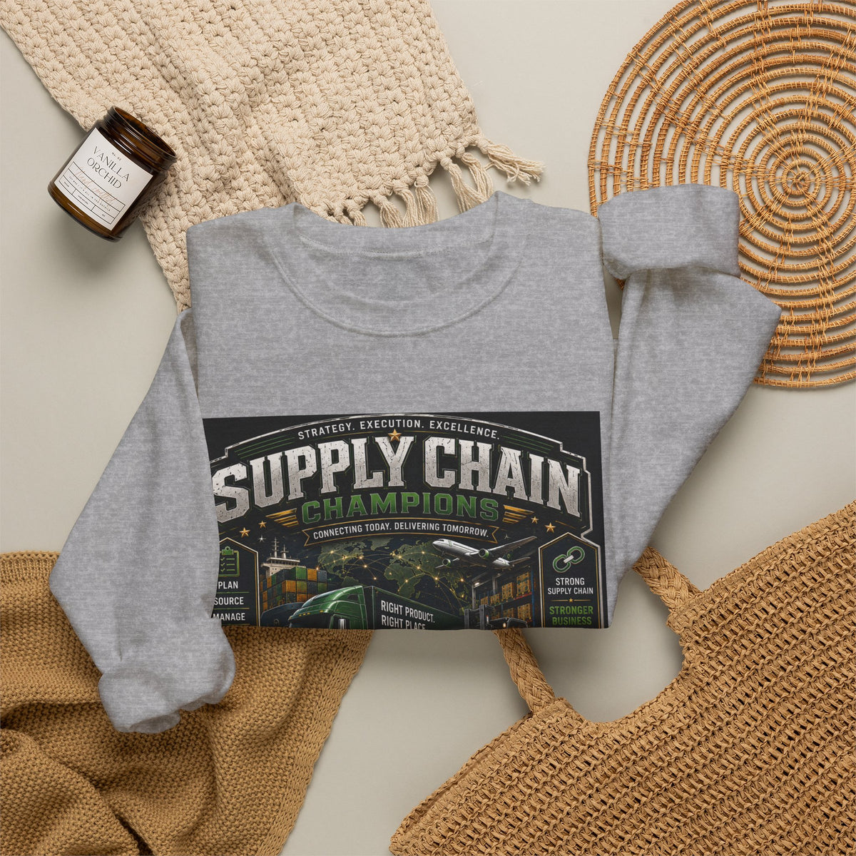 Supply Chain Legends  Supply Chain Management Gift Crewneck Sweatshirt