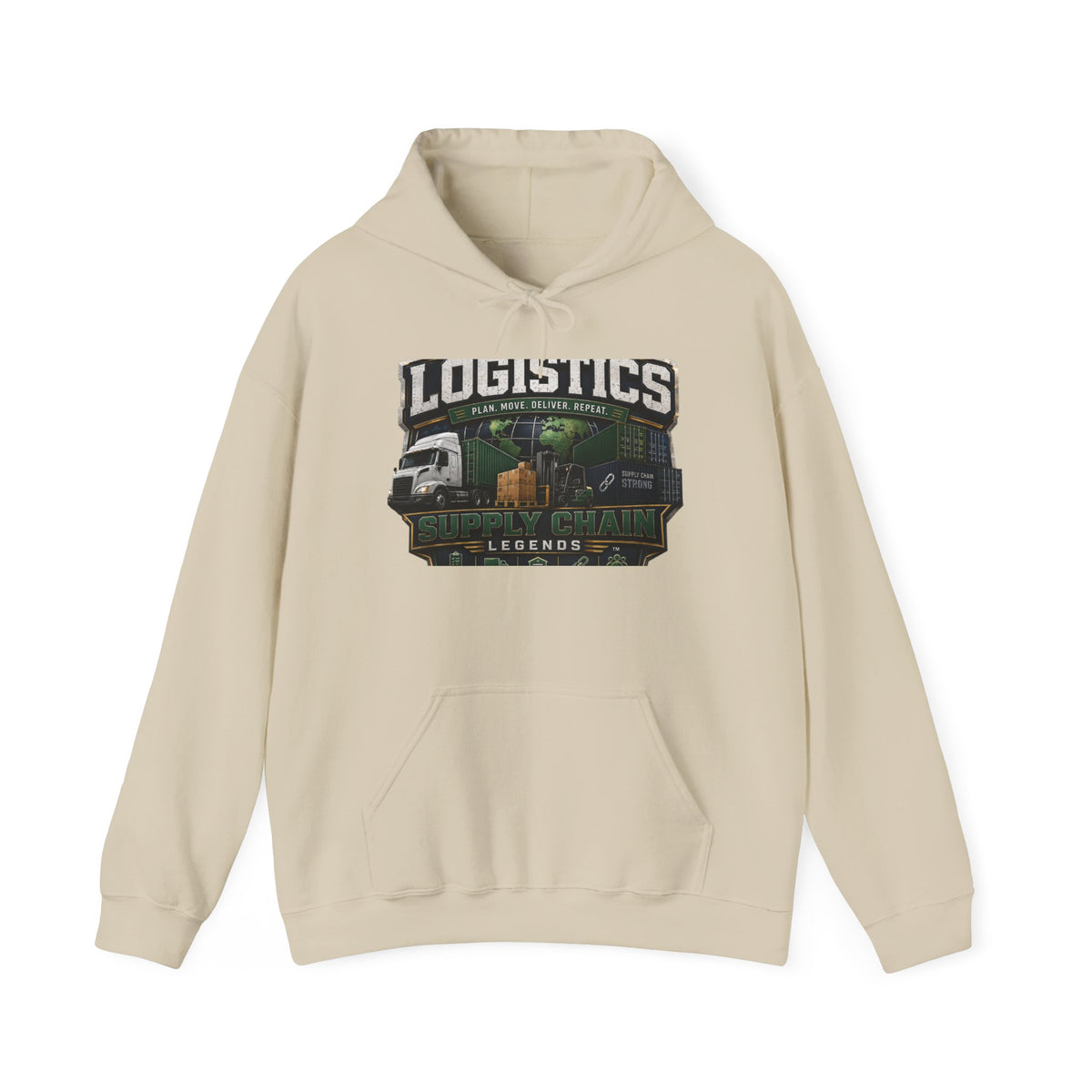 Logistics Trucking Hoodie – “Logistics Legends” Graphic Pullover