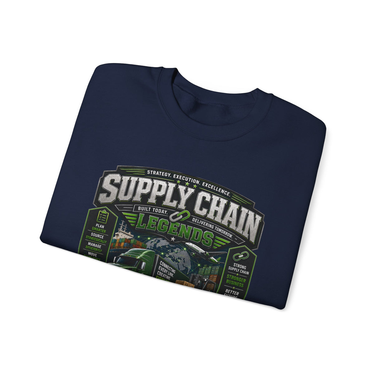 Supply Chain Legends— Supply Chain Management Gift Crewneck Sweatshirt