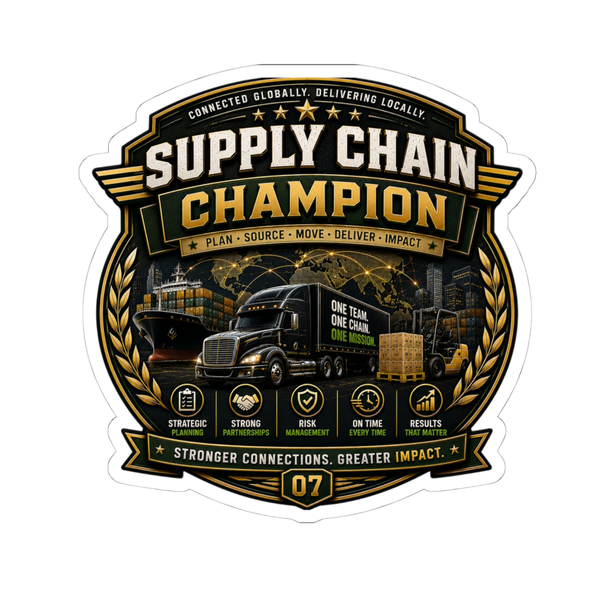 SCL Champion Stickers