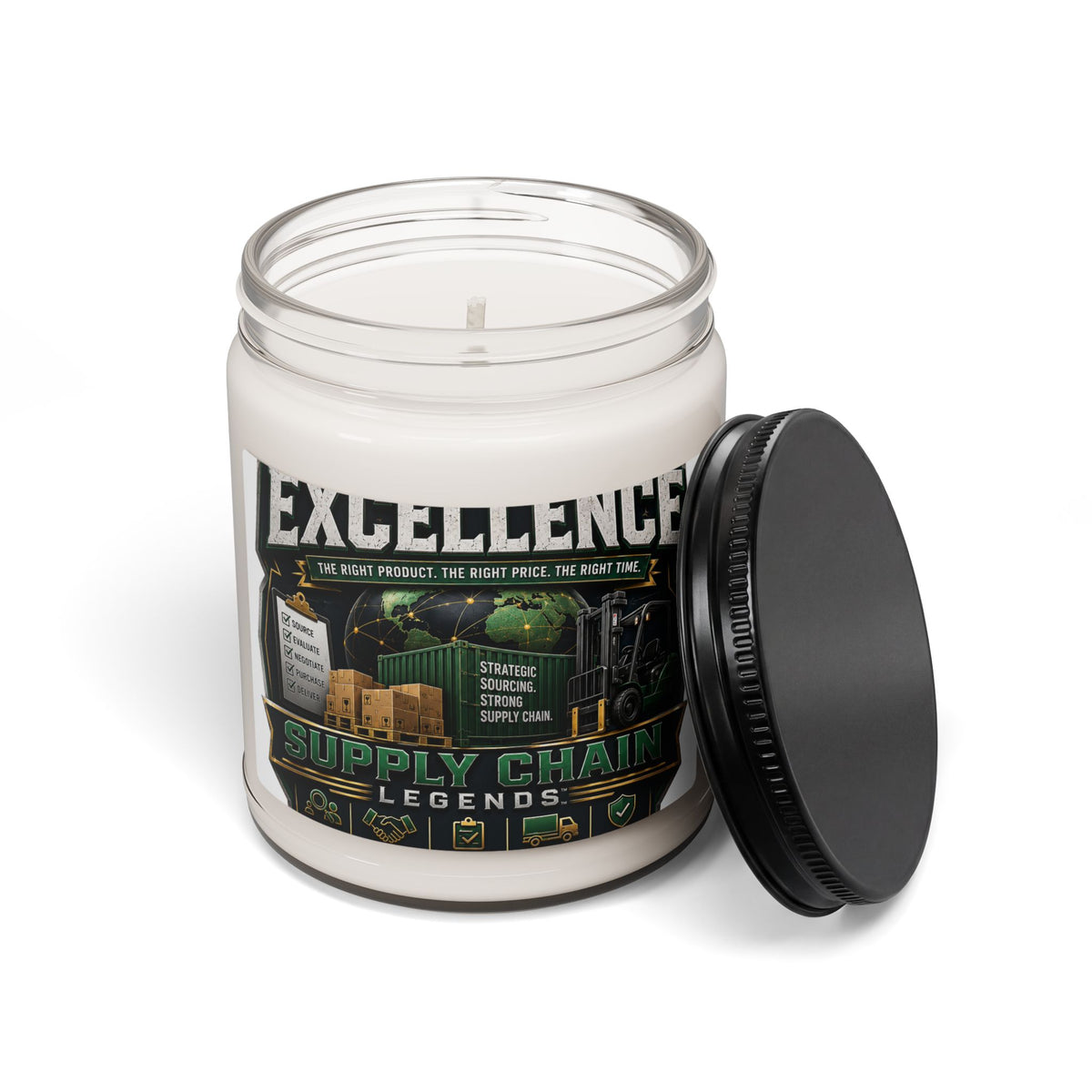 Supply Chain Legends "Excellence" Scented Soy Candle — 9oz