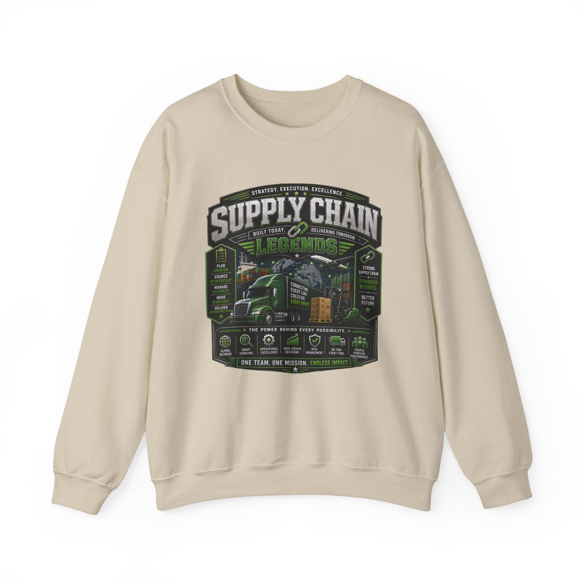 Supply Chain Legends— Supply Chain Management Gift Crewneck Sweatshirt