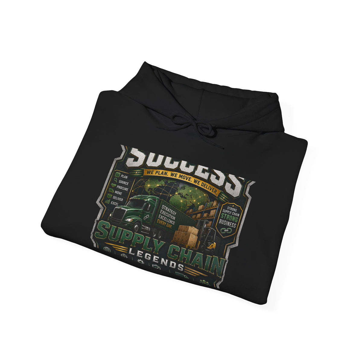 Success Supply Co. Hoodie — Vintage Barbershop & Legends Graphic Hooded Sweatshirt