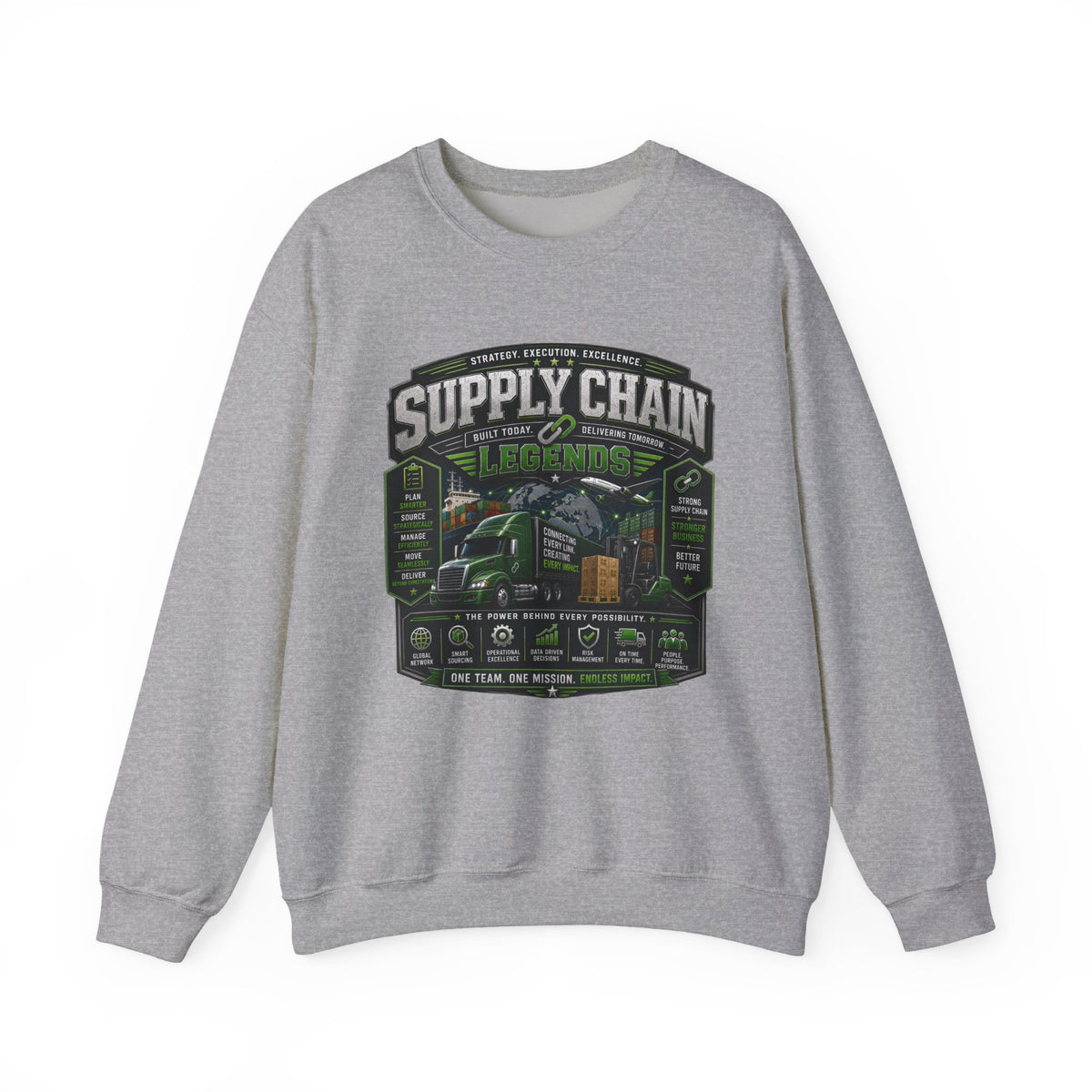 Supply Chain Legends— Supply Chain Management Gift Crewneck Sweatshirt