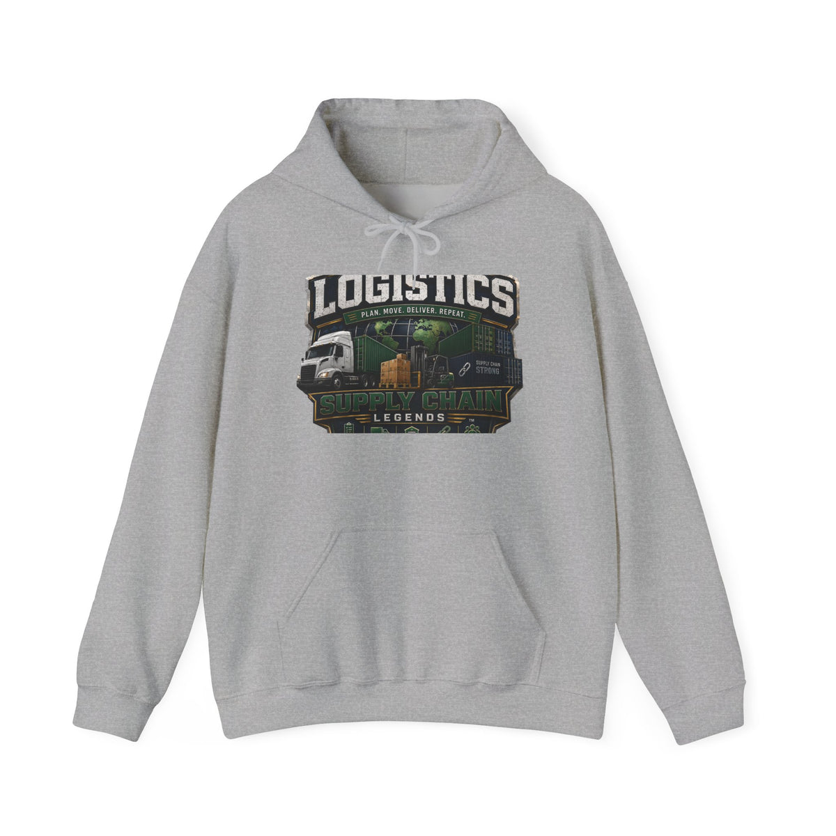 Logistics Trucking Hoodie – “Logistics Legends” Graphic Pullover