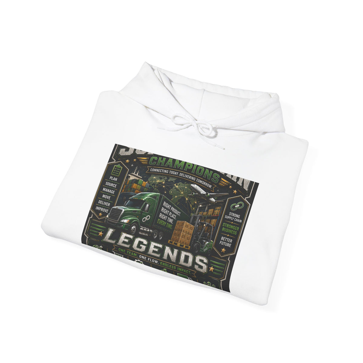 Supply Chain Legends— Supply Chain Management Gift Hooded Sweatshirt