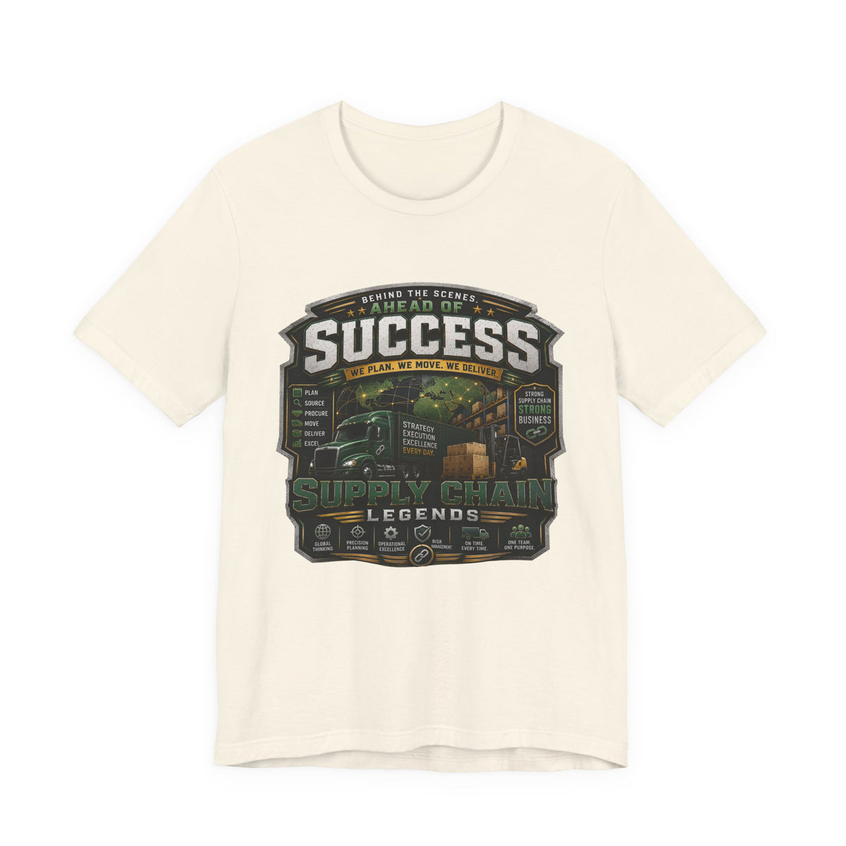 Supply Chain Legends Tee — “Success” Trucking Graphic T-Shirt